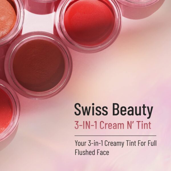 Swiss Beauty 3 in 1 Cream NTint for Lipseyes and cheeks Long lasting and easily blendable With.jpg