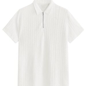 TAGDO Men's Jacquard Chain Polo Shirt (2020)