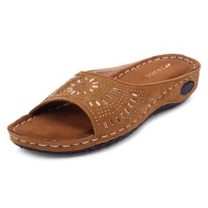 TRASE Women Doctor Ortho Soft Fancy Slippers, Comfortable Sandals For