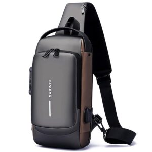 TS WITH TECHSUN Waterproof Polyester Slim Unisex Crossbody Sling Bag