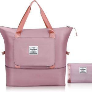 Umadiya Womens Large Capacity Folding Travel Tote Bag|Oxford Fabric Waterproof