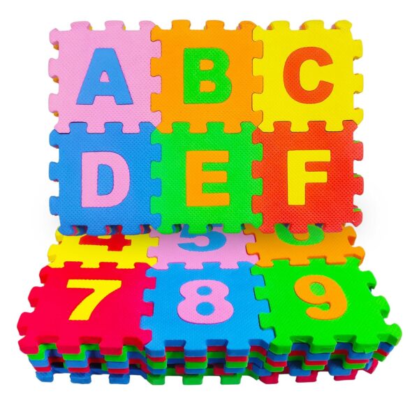VGRASSP 36 Pieces Alphabet & Number Floor Mats for Kids,