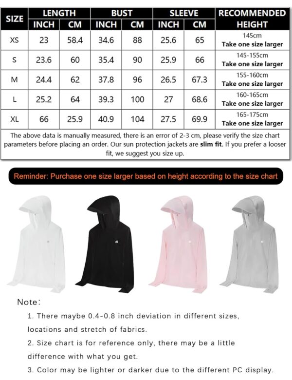 Venzina® Womens UPF 50 Lightweight Athletic Jacket UV Sun Protection Full Zip Cooling Hoodie Long.jpg