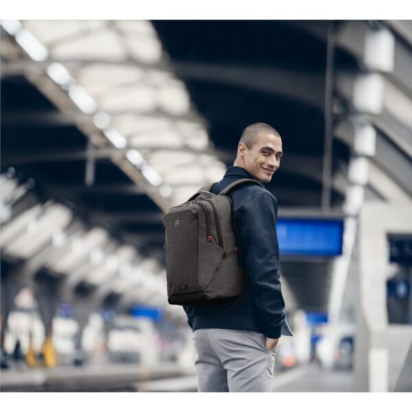 WENGER MX Professional 16 Inch Backpack21 Liters Heather Grey Swiss Designed Blend of Style and.jpg
