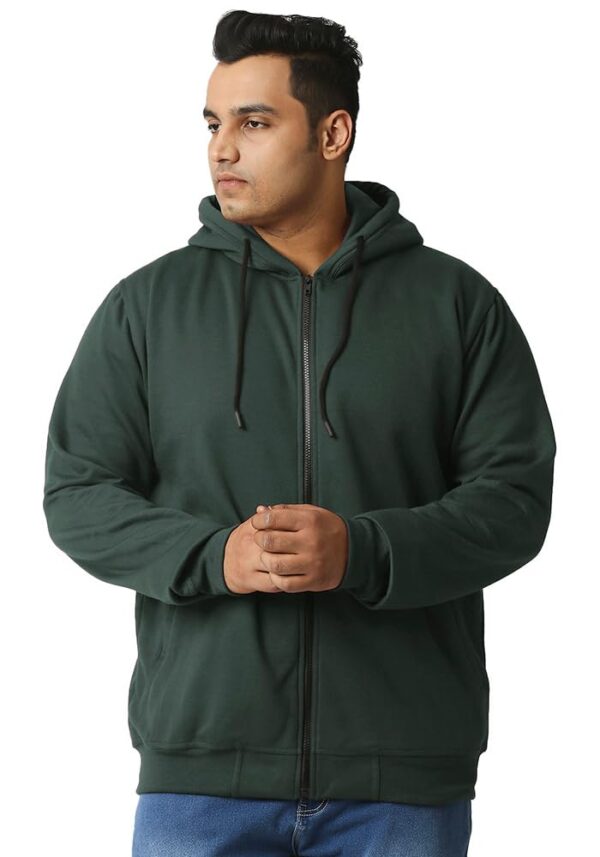 Wear Your Opinion Men's Plus Size Fleece Zipper Hoodie Jacket