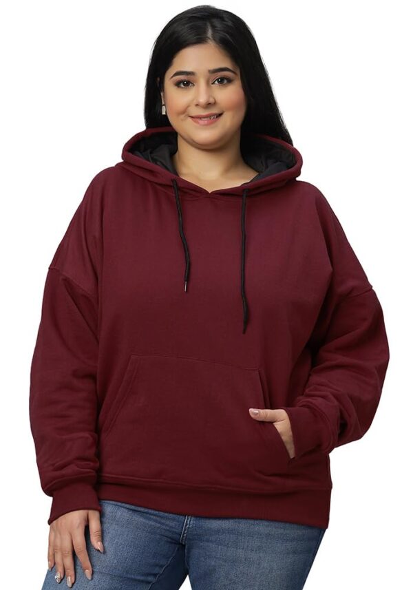 Wear Your Opinion Women's Plus Size Drop Shoulder Sweatshirt Hoodies