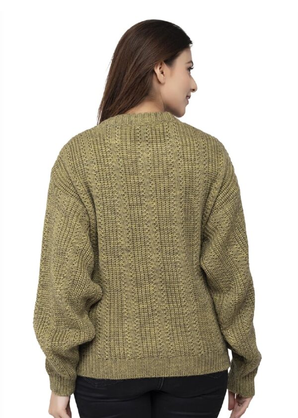 Wear lusso Women 100 Wool Pullover Sweater Regular Fit for Winter Wear Full Sleeve Stylish Sweater.jpg