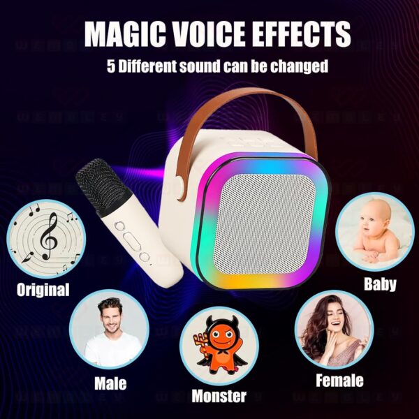 Wembley Rechargeable Karaoke Mic with Speaker for Singing Wireless Mini Portable Bluetooth Speaker with.jpg