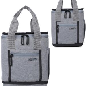 Wooum Expandable Lunch Bag With Front & Side Pocket,Water Resistance