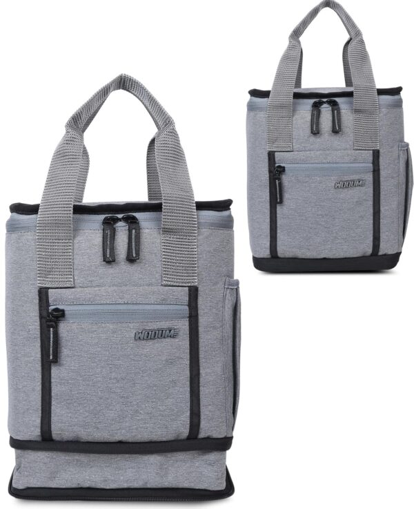 Wooum Expandable Lunch Bag With Front & Side Pocket,Water Resistance