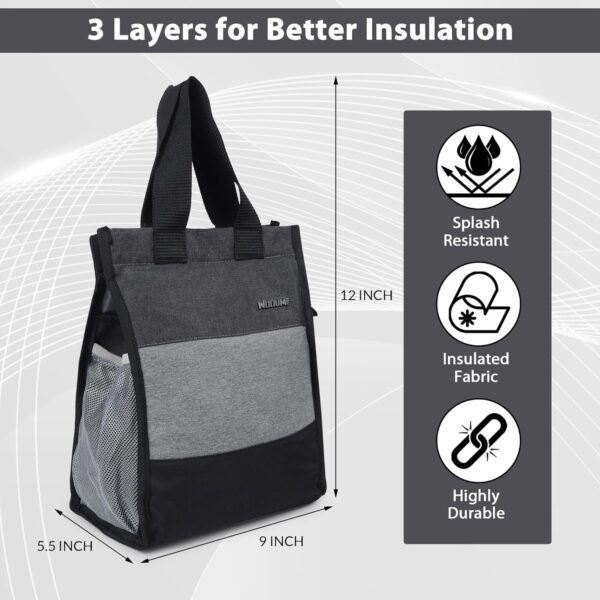 Wooum Lunch Bag Meal Holder for Men Women and Kids Tiffin Bag for Office Water Resistance Picnic Bag Outdoor.jpg