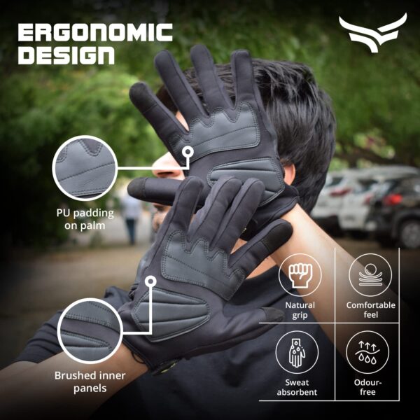 XTRIM Protekt Universal Bike Riding Gloves for Men Large Sloping Finger Knuckles Bike.jpg