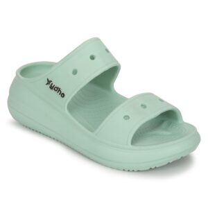 YOHO Double Strap Clog Sandals for Women | Cushioned Footwear