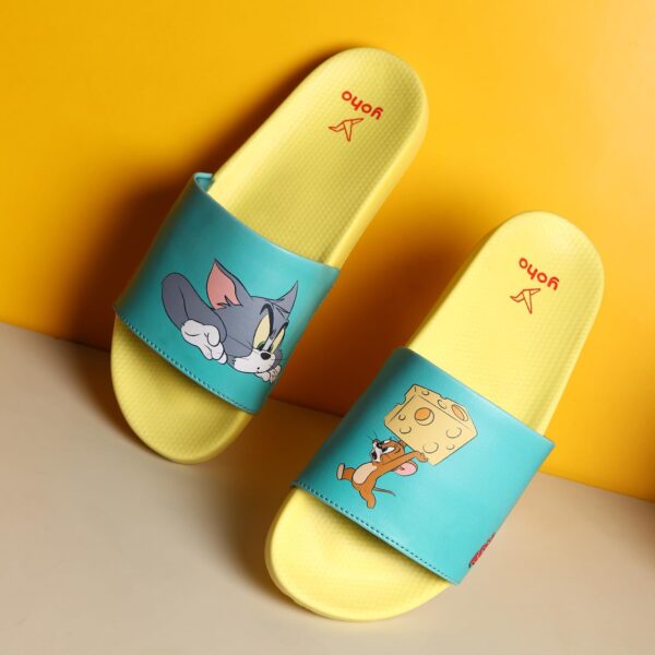YOHO Tom Jerry 003 Slides for Women Iconic Design Durable Soft Slides with Footpharma Footbed.jpg