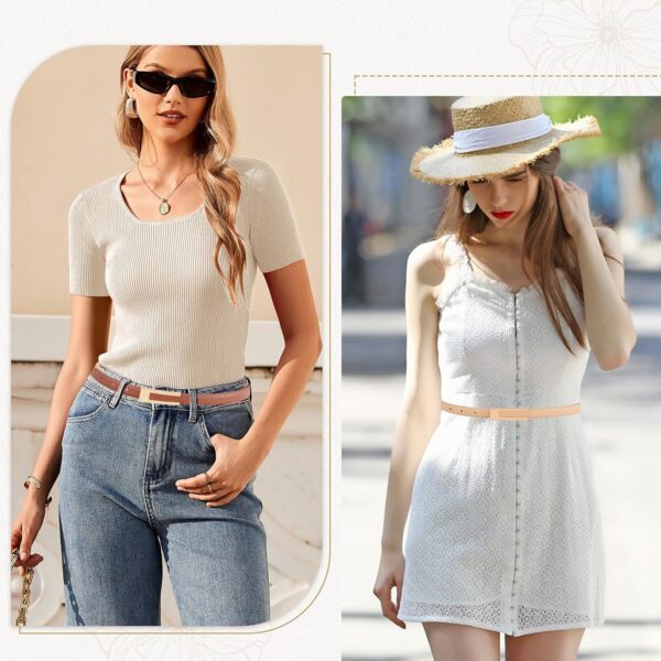 1751347518 BendJoy® 3pcs Belt for Women Jeans，Belt for Women Dresses Black Brown Khaki Ladies Belt for Women Jeans PU.jpg
