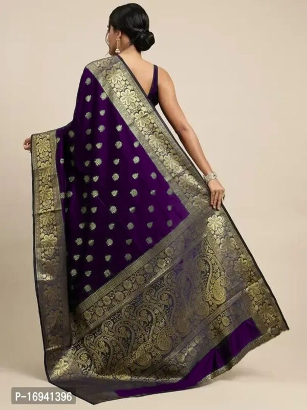 C J Enterprise Womens Pure Kanjivaram Silk Saree Soft Banarasi Style Wedding With Blouse Piece Vruksh 51.jpg