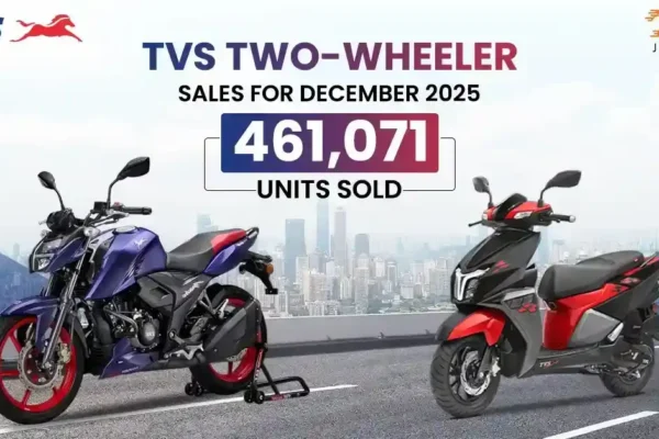 TVS two-wheeler sales in December