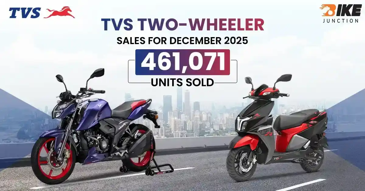 TVS two-wheeler sales in December