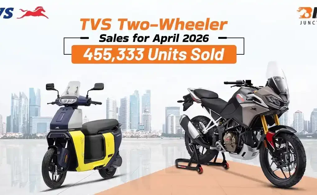 TVS two-wheeler sales for April