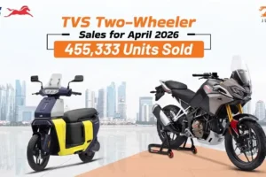 TVS two-wheeler sales for April