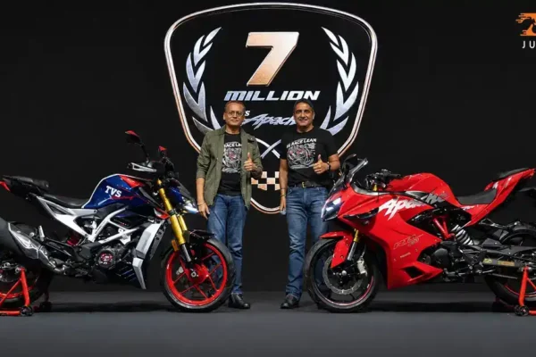 TVS Apache price crosses Rs 7 million